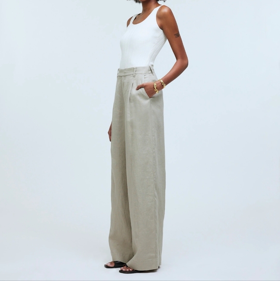 NWT Madewell Women The Harlow Wide-Leg Pants Size 8T - Picture 5 of 13